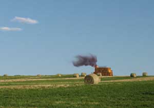 Keisters Ridge haystack fire