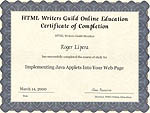 Java Certificate