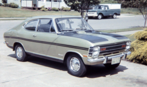 1968 Opel Rallye Kadette. green with black trim