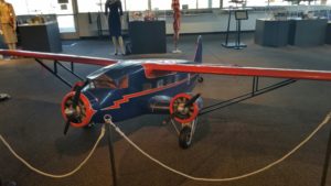 Model of Stinson airplane used as a movie prop