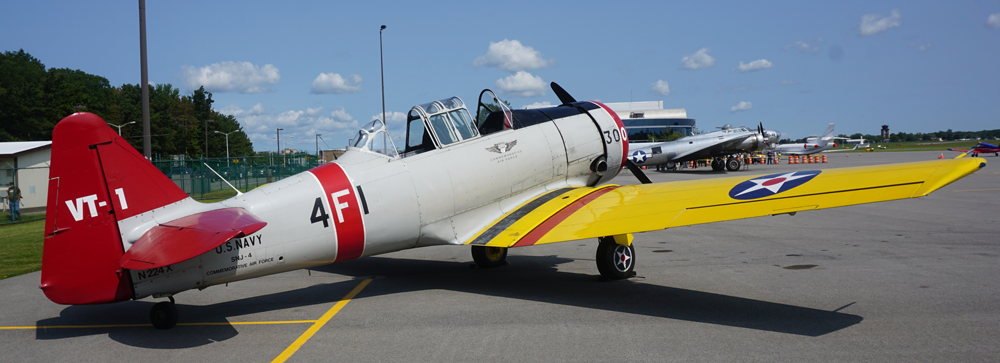 SNJ4 Texan N224X at Albany – 2017 (Blast from the past)