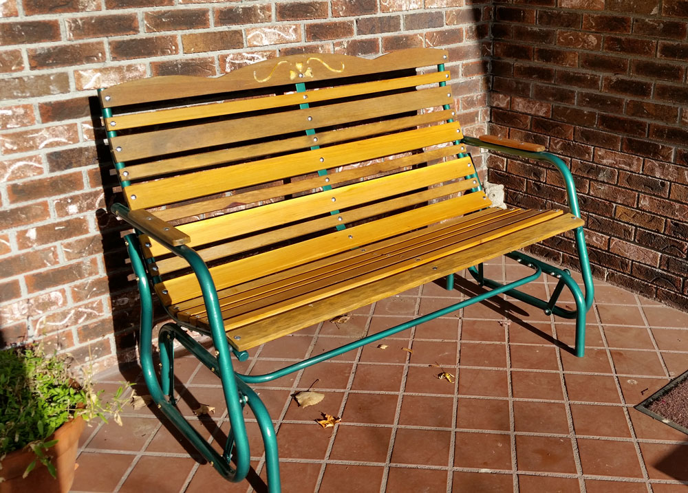 Westmere Restoration: Glider Bench – Part 4