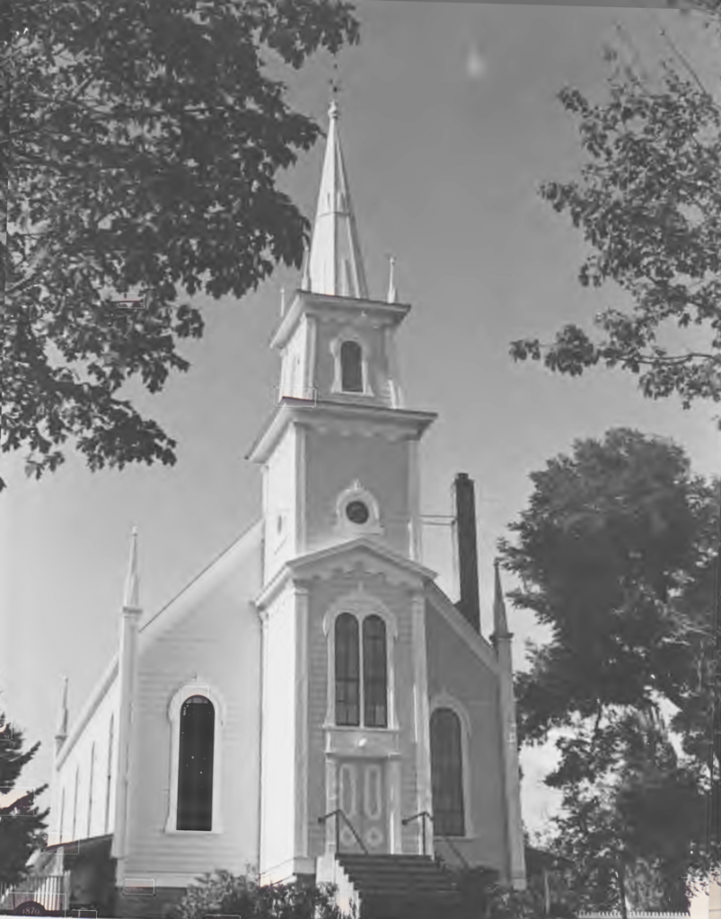 A photo of a church in Port Gamble, WA - scanned from original print