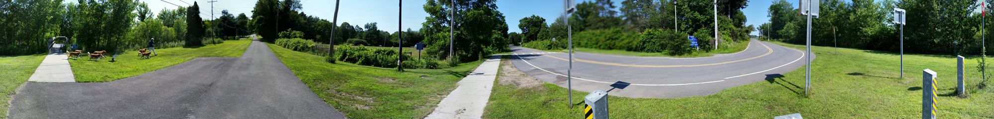 Panorama photo taken near the Ann Lee Pond and Nature Preserve in Colonie, New York.