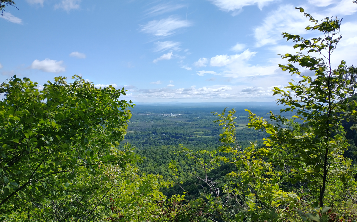 Berkshires from Hailes Cave area of Thacher State Park