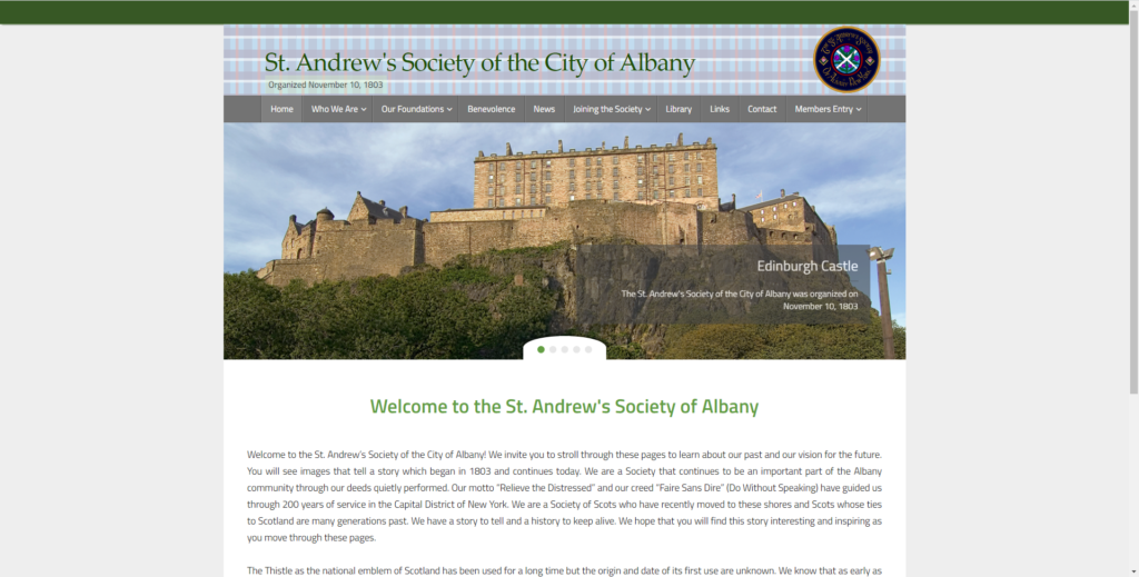 St. Andrews Society of Albany Home Page