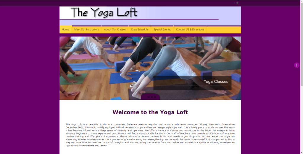 The Yoga Loft Home Page
