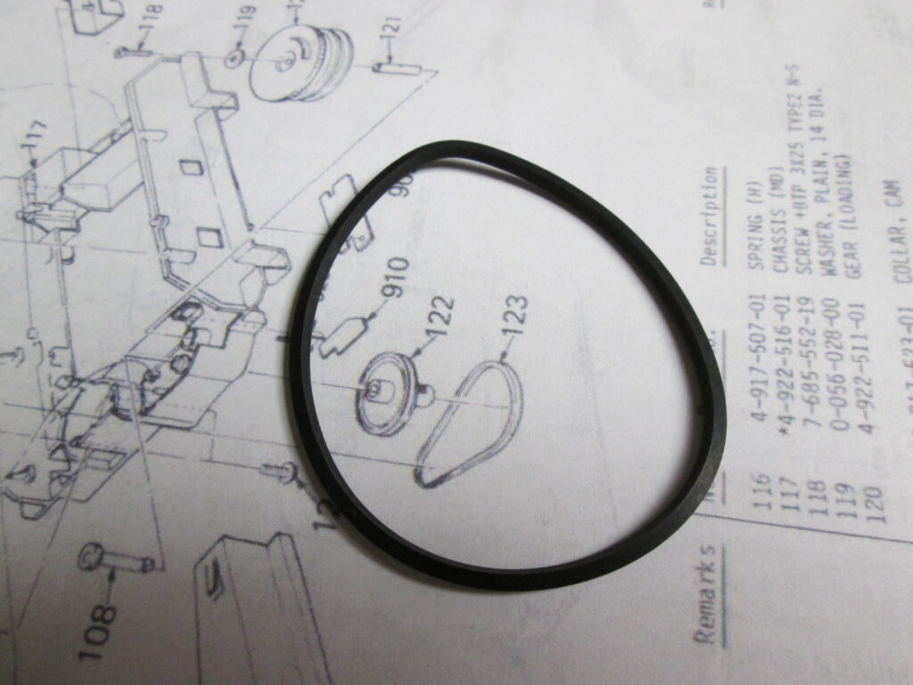 Deformed drive belt