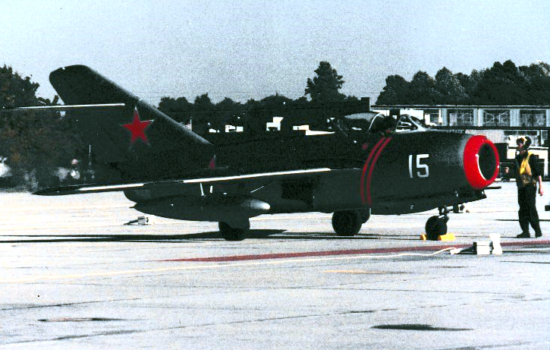 Korean War-era MiG 15 photographed at NAS Willow Grove in 1989