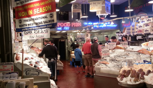 Seattle’s Pike Place Market – Fish for Sale