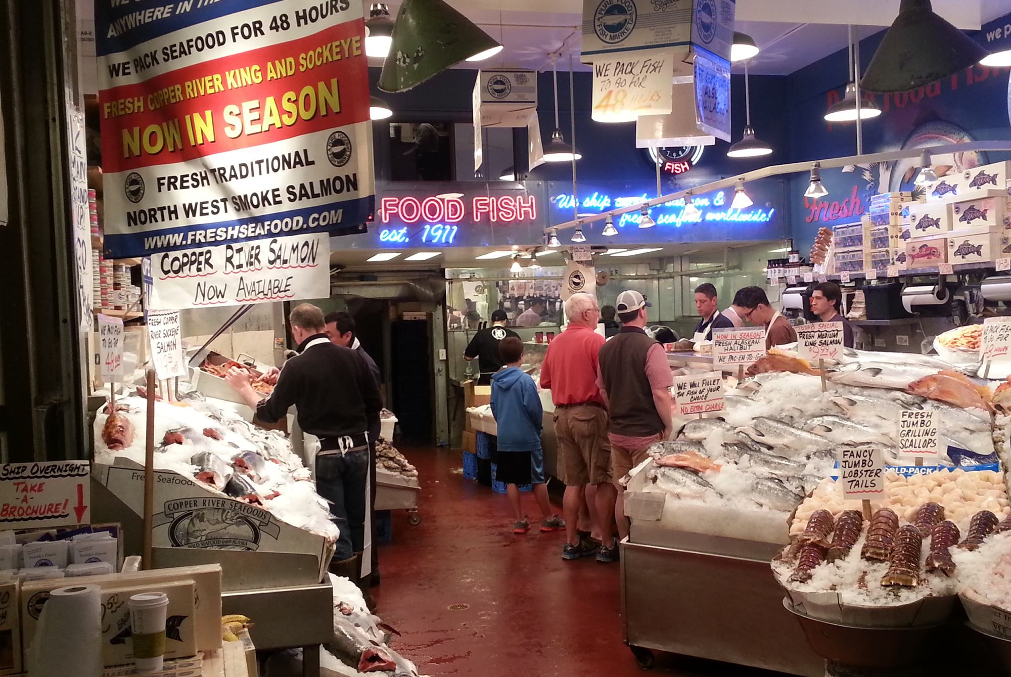 Seattle’s Pike Place Market – Fish for Sale