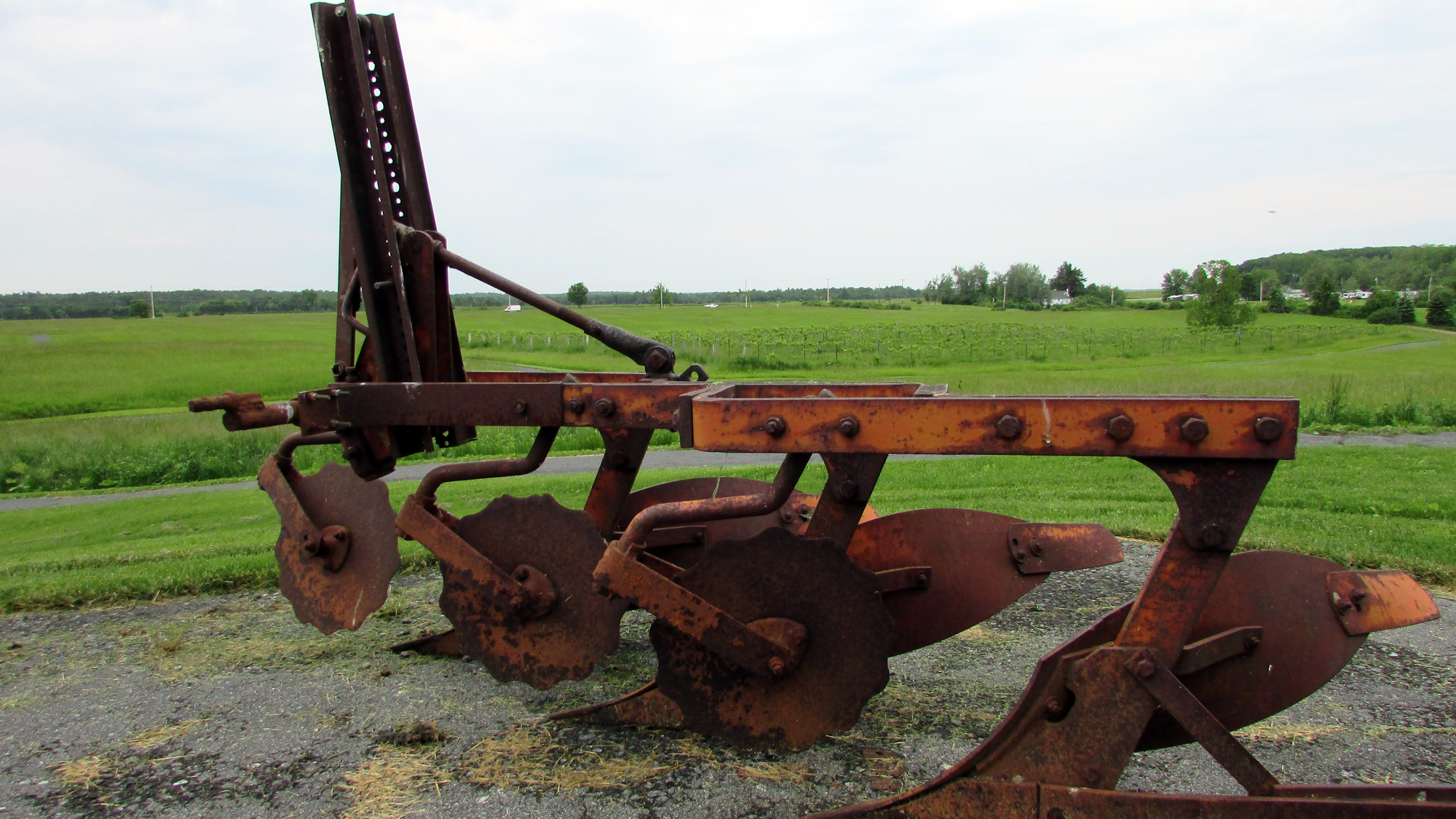Farm machinery at the Zenda Farm Preserve