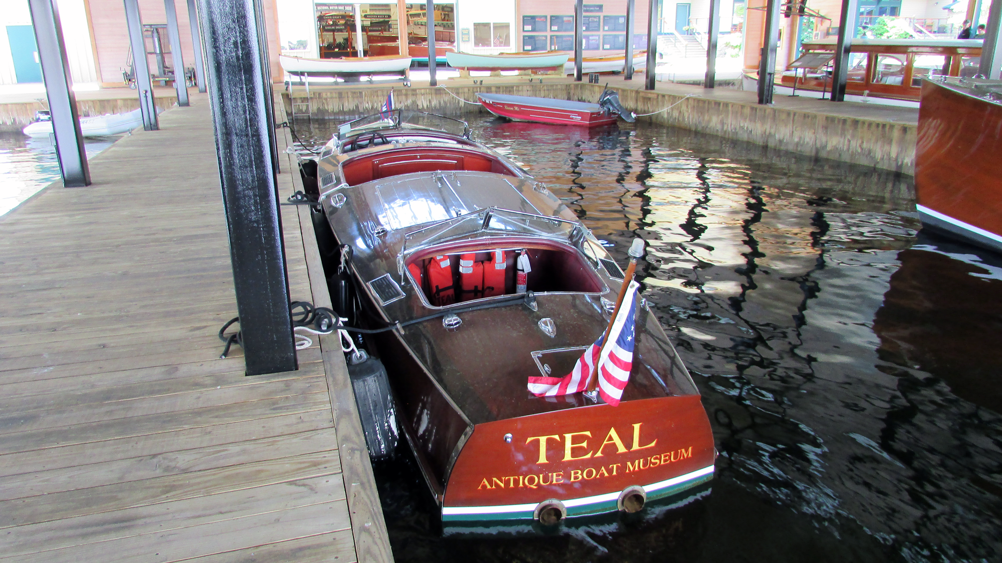 Teal at the Antique Boat Museum