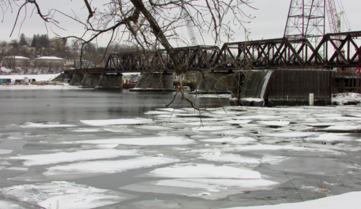 Ice On the Hudson River