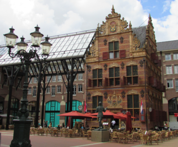 The Goudkantoor built in 1635 on Waagstraat in Groningen, Netherlands