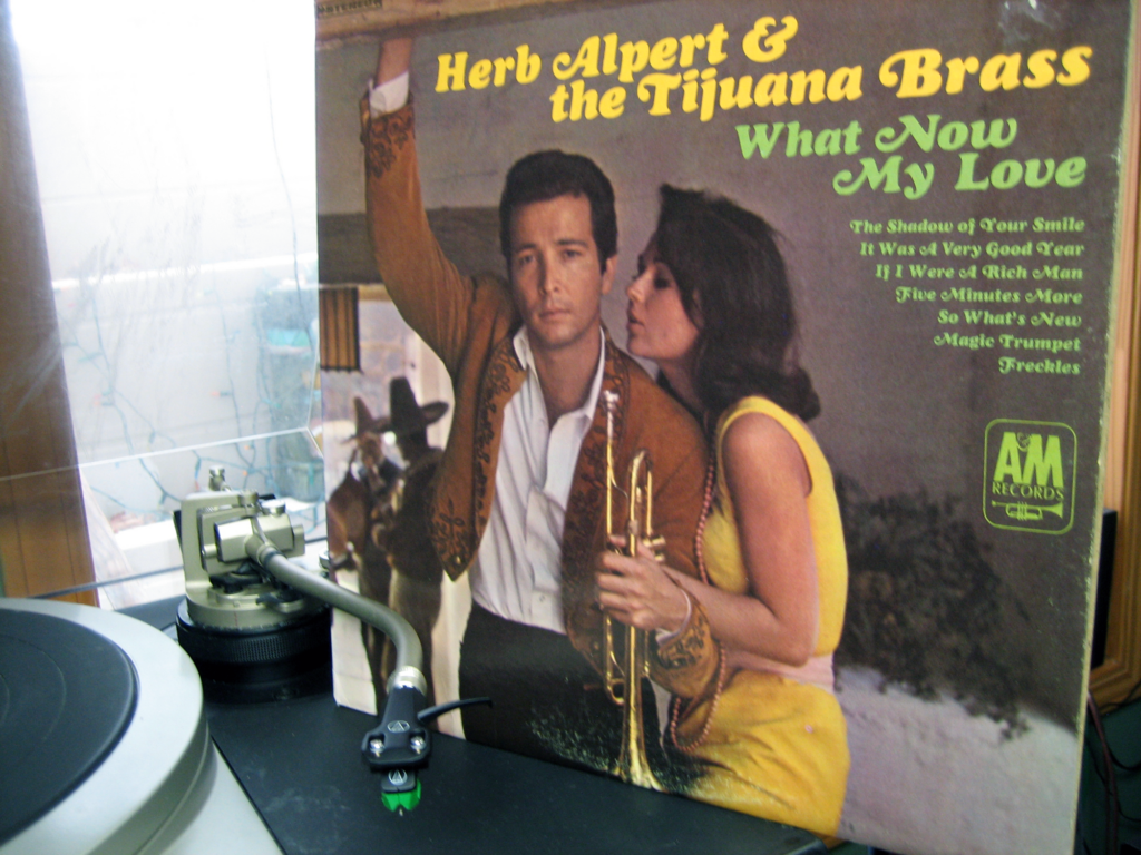 Photograph of the LP album "What Now My Love" by the Tijuana Brass.