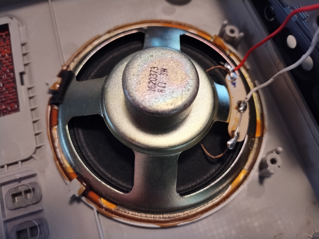 Old speaker still in place