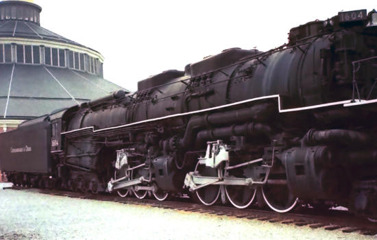 Chesapeake & Ohio RR "Allegheny" 2666 locomotive at the B & O Museum in Baltimore